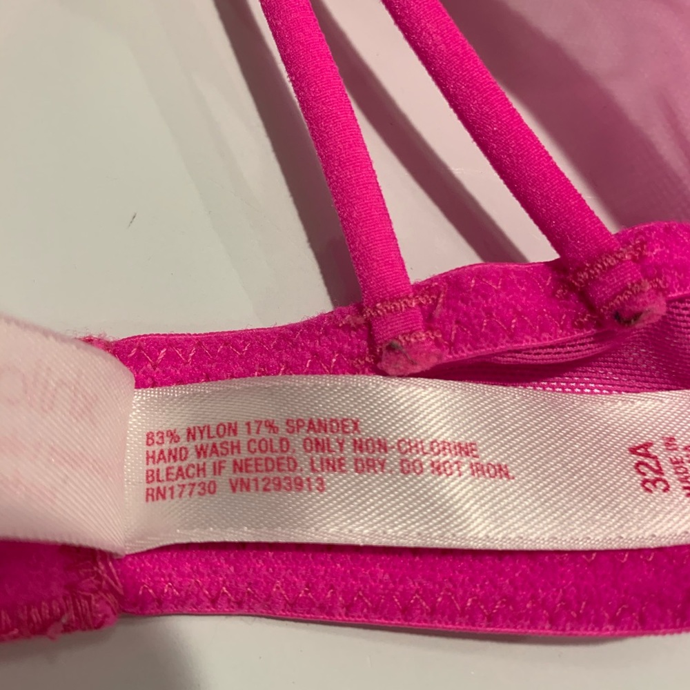 EUC Xhilaration bra hot pink Sz 32A fab cond - Picture 10 of 10